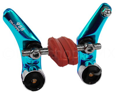 Dia-Compe 988 Cantilever BMX or MTB bicycle brake caliper - BRIGHT DIP BLUE