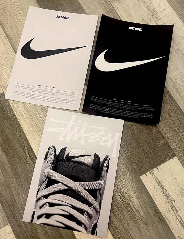 Nike room posters sneaker trainer prints streetwear wall art A2 A3 A4 - image 3 of 3