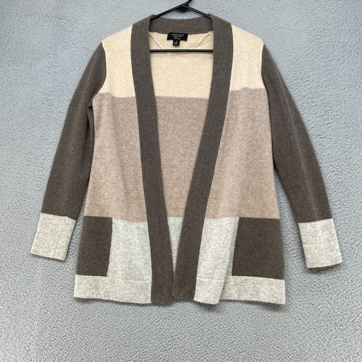 Charter Club Cashmere Cardigan Womens Small Sweater Neurtal