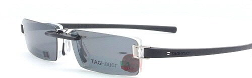 Occhiali da sole polarizzati CLIP-ON personalizzati per Tag Heuer TH7103-53X18 nuovi - Foto 5 di 13