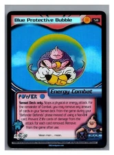 1x DBZ CCG BLUE PROTECTIVE BUBBLE 58 HOLO FOIL BUU SAGA SCORE DRAGON BALL Z