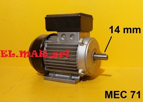 Motore Elettrico Monofase B3 CON PIEDINI giri 2800 1400 900 rpm poli 2 4 6 230 V - Photo 14/56