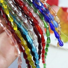 6x8mm 8x12mm 10x15mm crystal Teardrop Shape Tear Drop Glass Crystal brown Bead