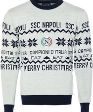 SSC Napoli EA7 Junior Christmas Sweater 12 Years Italian Champions New Original