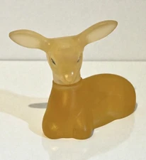 Vintage Avon Precious Doe Sweet Honesty Cologne Glass Bottle Deer Figurine Full