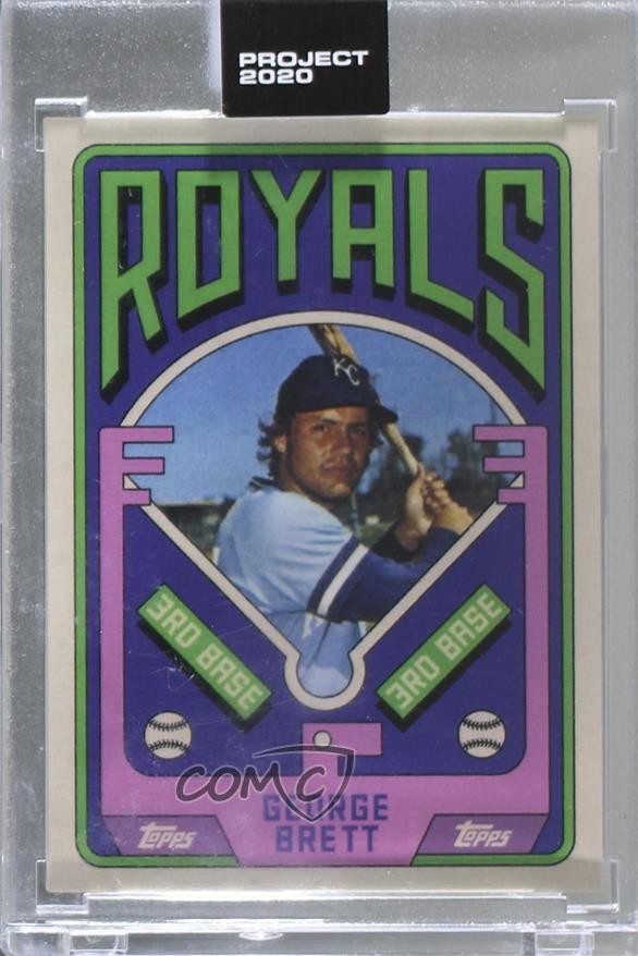 2020 Topps Project 2020 1975 Topps /5638 George Brett Grotesk #75 HOF 0t0