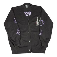 Forever 21 x Hello Kitty Friends Knit Kuromi Chain Cardigan Women s Small Emo