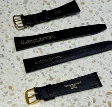 1960's NOS Bulova Accutron Genuine Lizard Watch Straps