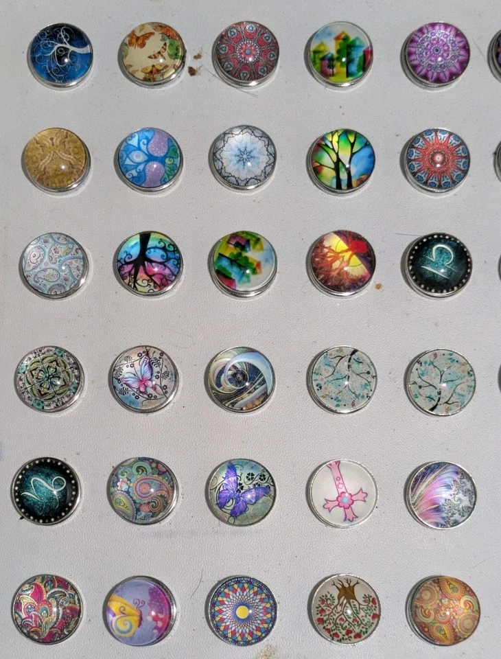 Lote de 100+ Estilo Ginger Snap 18-20mm Charms Pulseras Collares Más C Foto 3 de 4