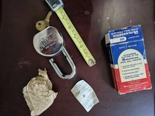 Padlock "American" 600-Hardened Steel..New In The Box..2 Keys