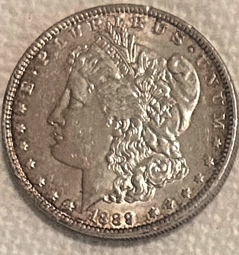 1889 P Morgan, Bright & shiny lots of luster BU free ship Sigma tested genuine++