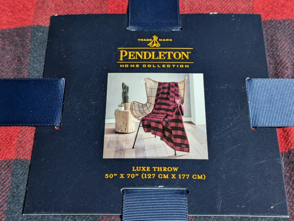 Pendleton Rob Roy Home Collection Throw 50 X 70 Inch, Red - Image 4 of 4