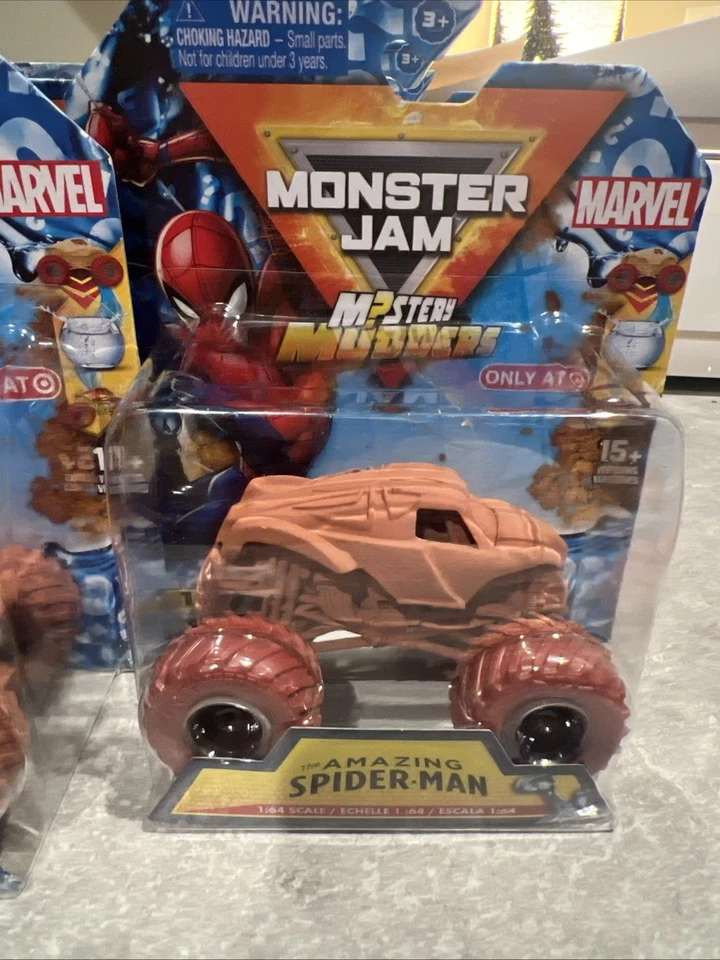 MONSTER JAM MISTERIOSO MUDDERS SPIDERMAN IRON MAN PAR MARVEL 1:64 🔥🔥🔥🔥🔥 Foto 2 de 4
