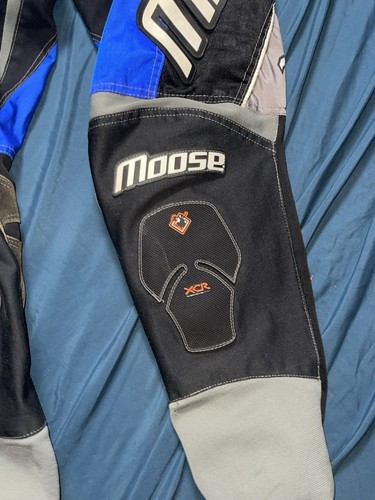 MOOSE RACING USA XCR Moto Cross PantsBlue And Black L1 Please C Pics For Measure - Picture 3 of 10