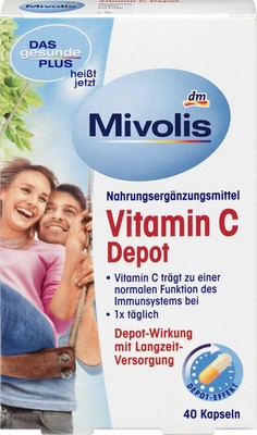 Mivolis Vitamin C Depot, Depot Wirkung mit Langzeitversorgung, 40 St., 22 g, neu