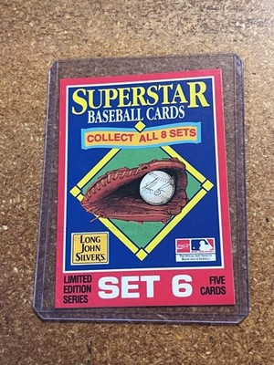 1990 Starline Long John Silver Baseball Set 6 Header Card