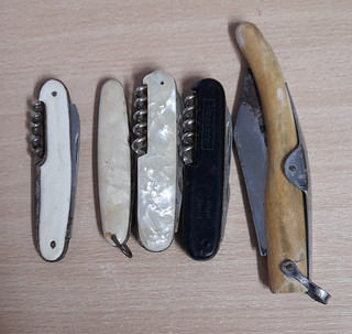 5 alte Taschenmesser Klappmesser
