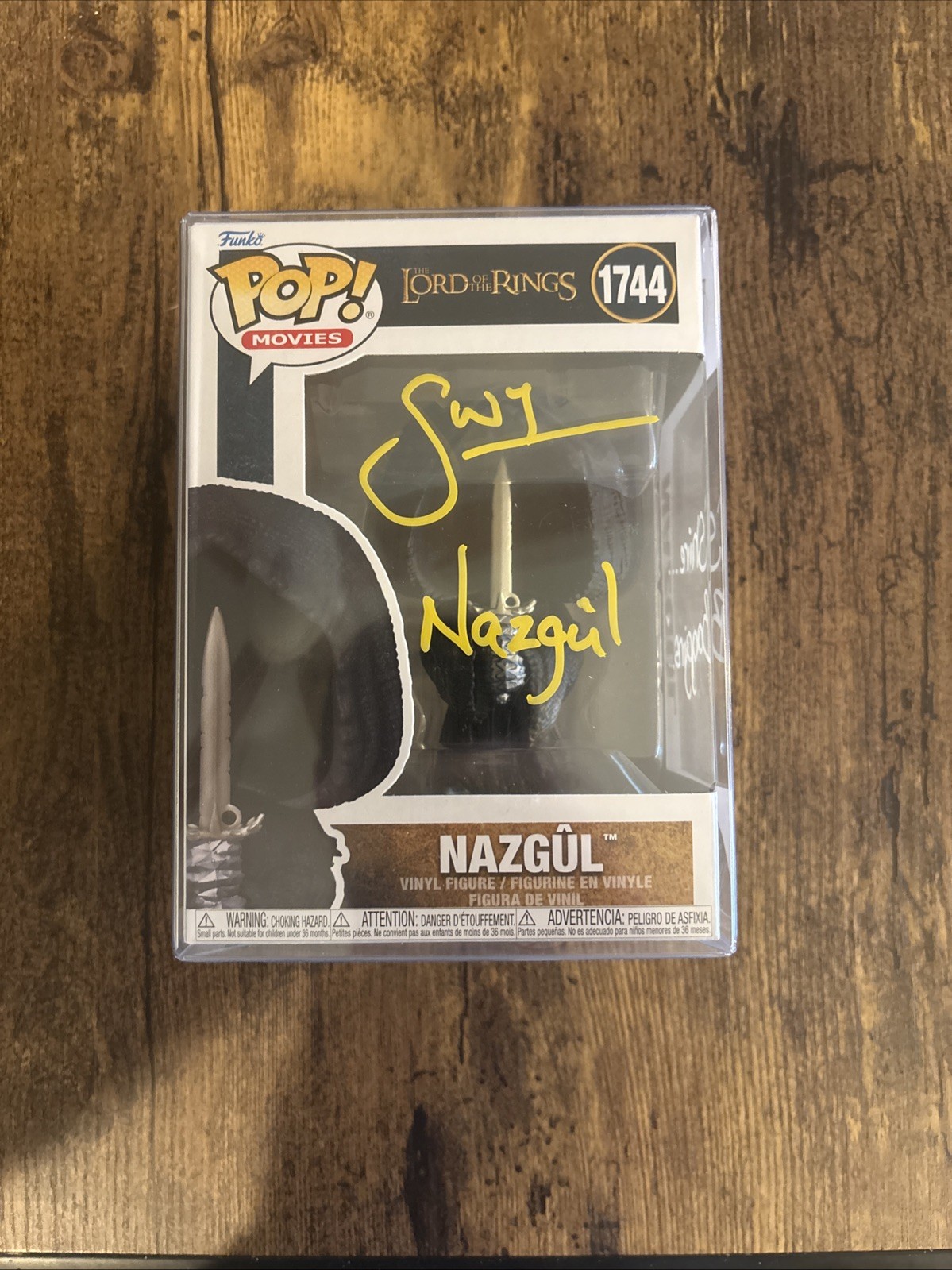 Funko Pop The Lord Of The Rings Nazgûl Signed Quote By Shane Rangi
