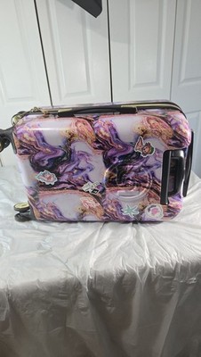 bebe Stella Hardside Spinner Luggage Purple Marble