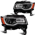 Headlight Assembly w/LED DRL For Jeep Grand Cherokee 2019-2021 Black Projector