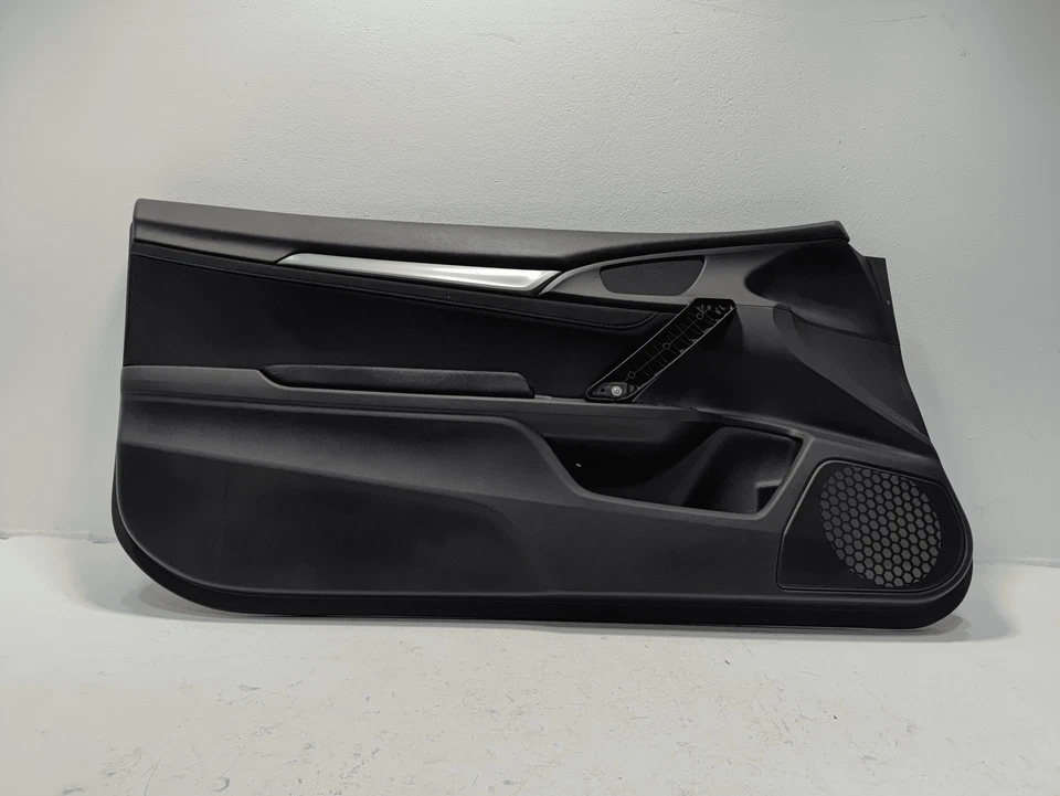 Honda Civic Coupe SI 2017-20 puerta delantera del conductor panel interior cubierta moldura OEM Foto 2 de 4