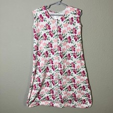 Halo SleepSack Size M 6-12m Pink Floral Cotton
