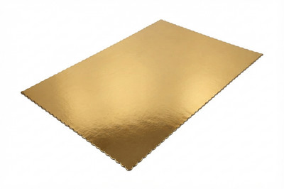5x Tortenunterlage eckig 36x46cm Tortenplatten Tortenscheiben Cake gold