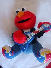Vintage 1998 Elmo Fully Working Guitar Plays Rock N Roll Music Sings And Shakes