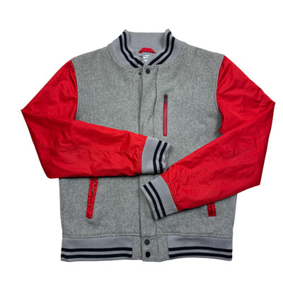 Nike Men's Destroyer Varsity Bomber Jacket Wool Blend Size M Full Zip 415101-063