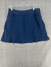 adidas Blue Women's Athletic Tennis Skort Pull-On Built-In Shorts Stretch L