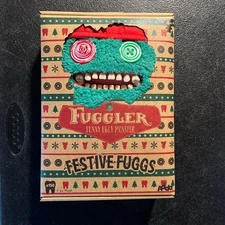 NWT Fuggler Festive Fuggs Elf - Plush Red Green Funny Ugly Monster Holiday