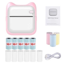 Portable Mobile Photo Printer Small Printer for Scenery Notes Records List