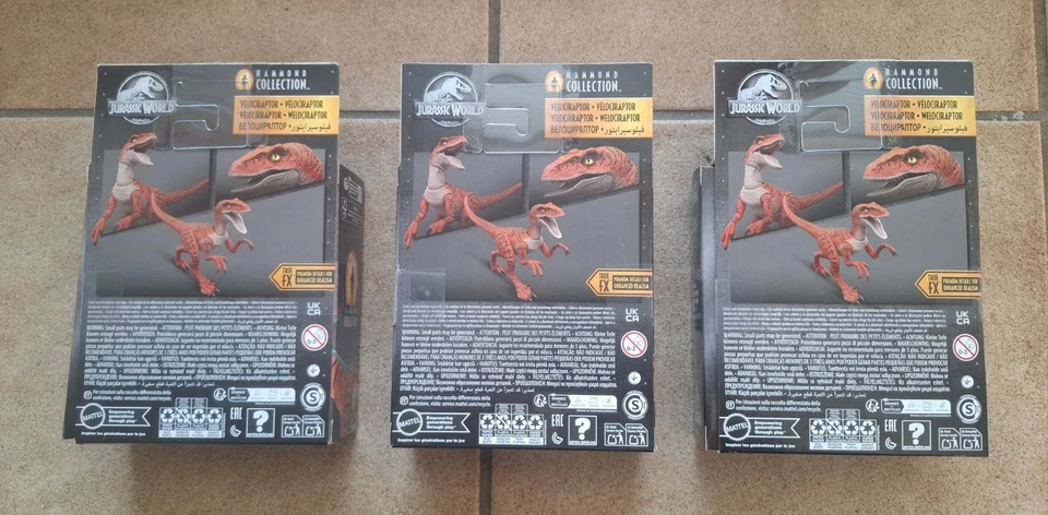 Jurassic World - Velociraptor (Tiger) 3x  Hammond Collection Mattel - Bild 3 von 3