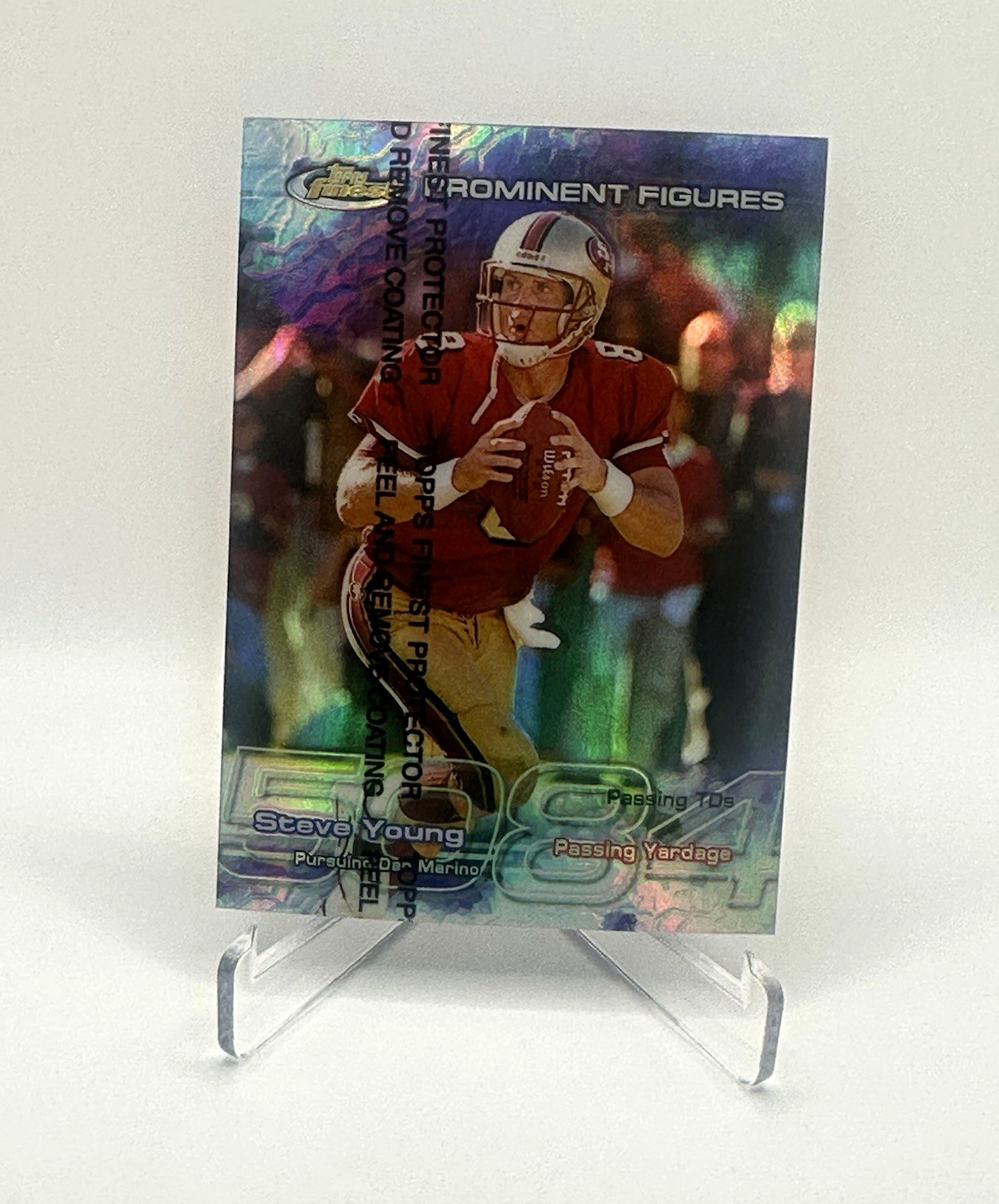 Topps 1999 Finest Prominent Figures Insert Steve Young 49ers #PF8 /5084