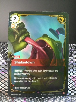 Shakedown | 033/298 | Riftbound | Origins | NM