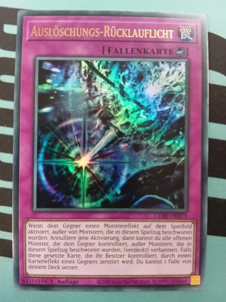 Auslöschungs-Rücklauflicht CORI-DE079 Ultra Rare DE NM Yugioh - Bild 1 von 1
