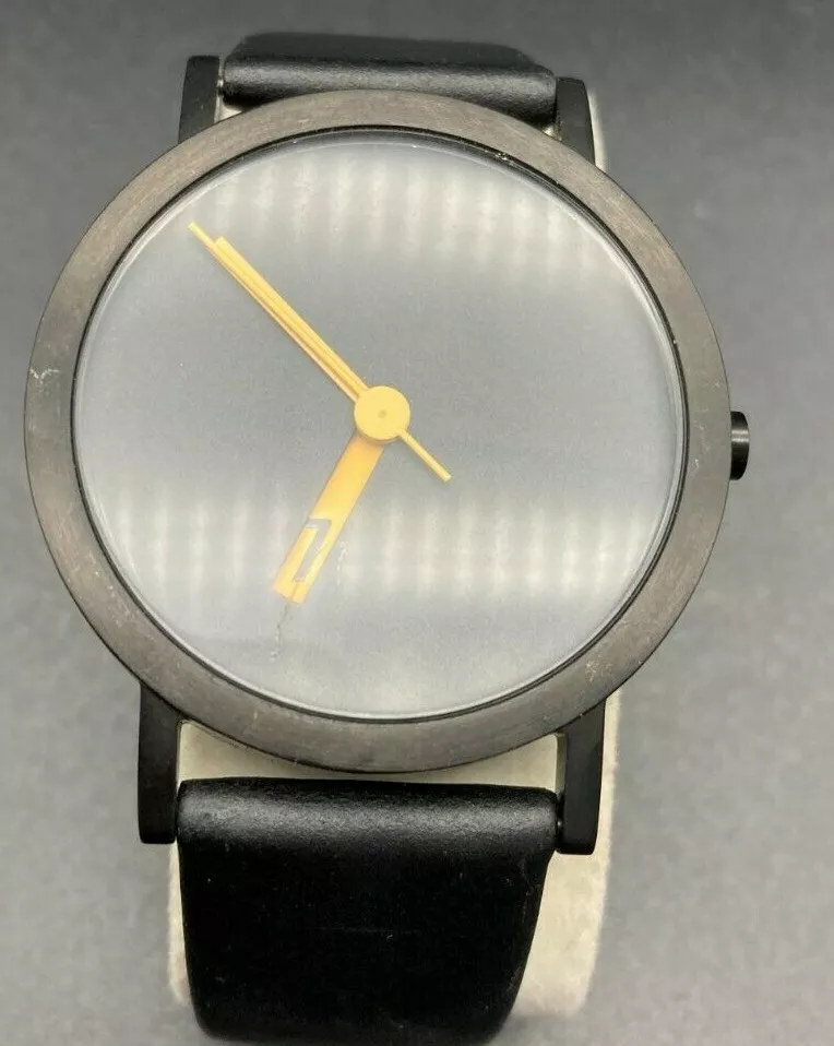 NORMAL TIMEPIECES WATCH BLACK YELLOW EN24-L20BL EXTRA NORMAL BY ROSS MCBRIDE