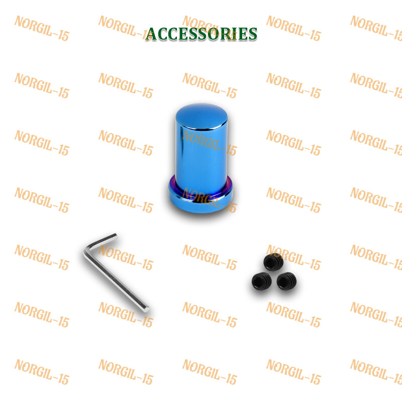 Burnt Blue Aluminum Hand Brake Sleeve Cover Universal Fitment With Shift Knob