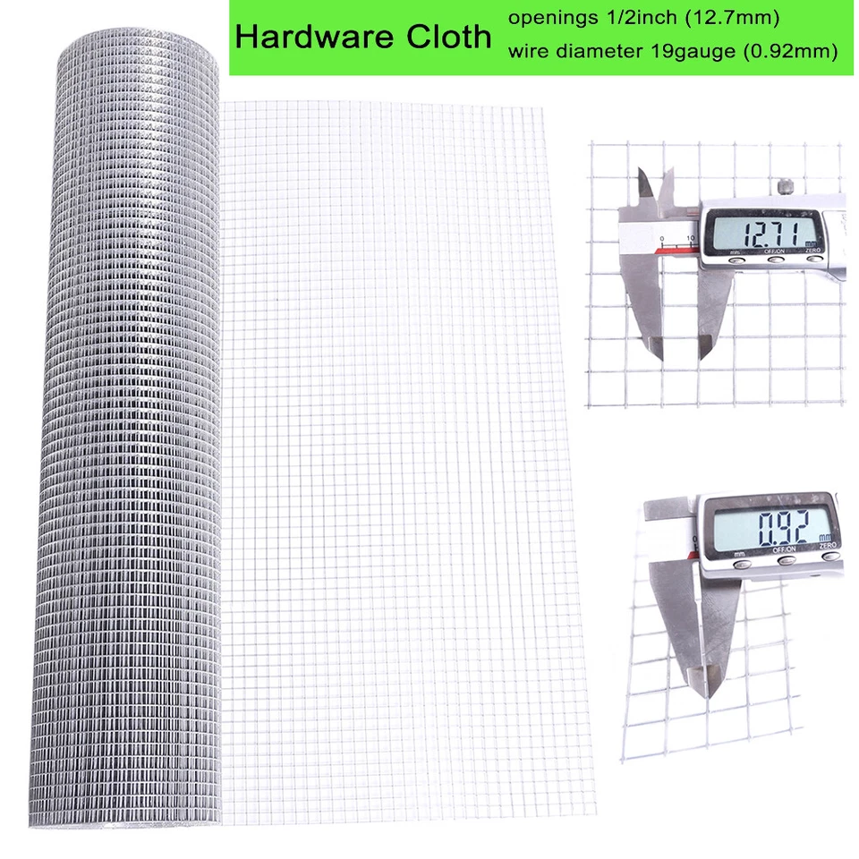 Valla de alambre soldada de tela de hardware de 1/2 pulgada 48 pulgadas x 100 pies Foto 3 de 4