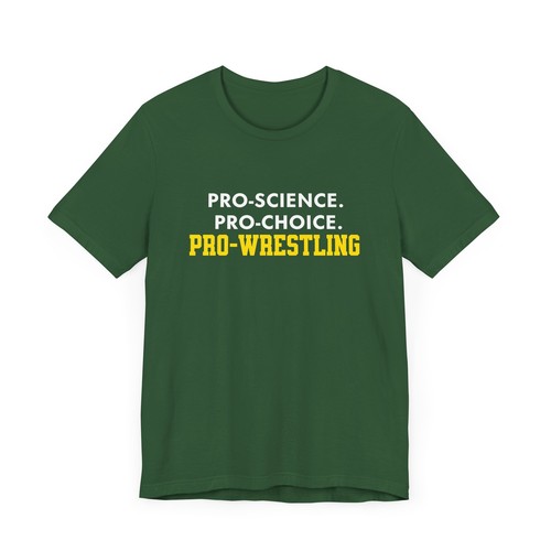 Vintage Wrestling T-Shirt, 70s 80s Pro Science Tee, Funny Unisex Tee, Pro Choice - Picture 7 of 11