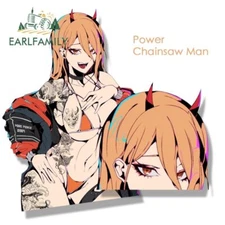 EARLFAMILY 5.1” Gyaru Bikini Power Car Sticker Anime Chainsaw Man Fanart Decal