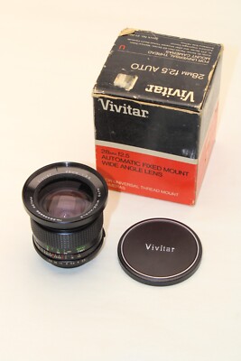 Vivitar 28 mm F/2.5 Auto Wide-Angle MF Lens M42 mount in box