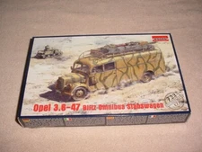 Roden , 1/72 , Opel 3.6-47 Blitz Omnibus Stabswagen Model Kit # 723  NIB)