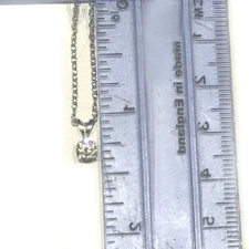 1/3 Ct Round Real Diamond Solitaire Pendant Necklace in 14k White Or Yellow Gold