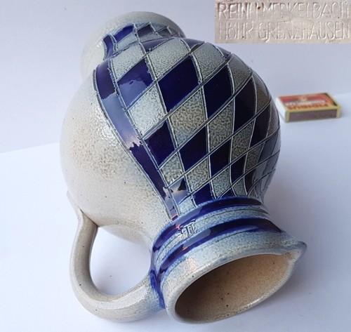 Brocca/brocca vino, R. Merkelbach Höhr Grenzhausen, 1 L, 1920 - 1950 ca. K210 - Foto 7 di 12