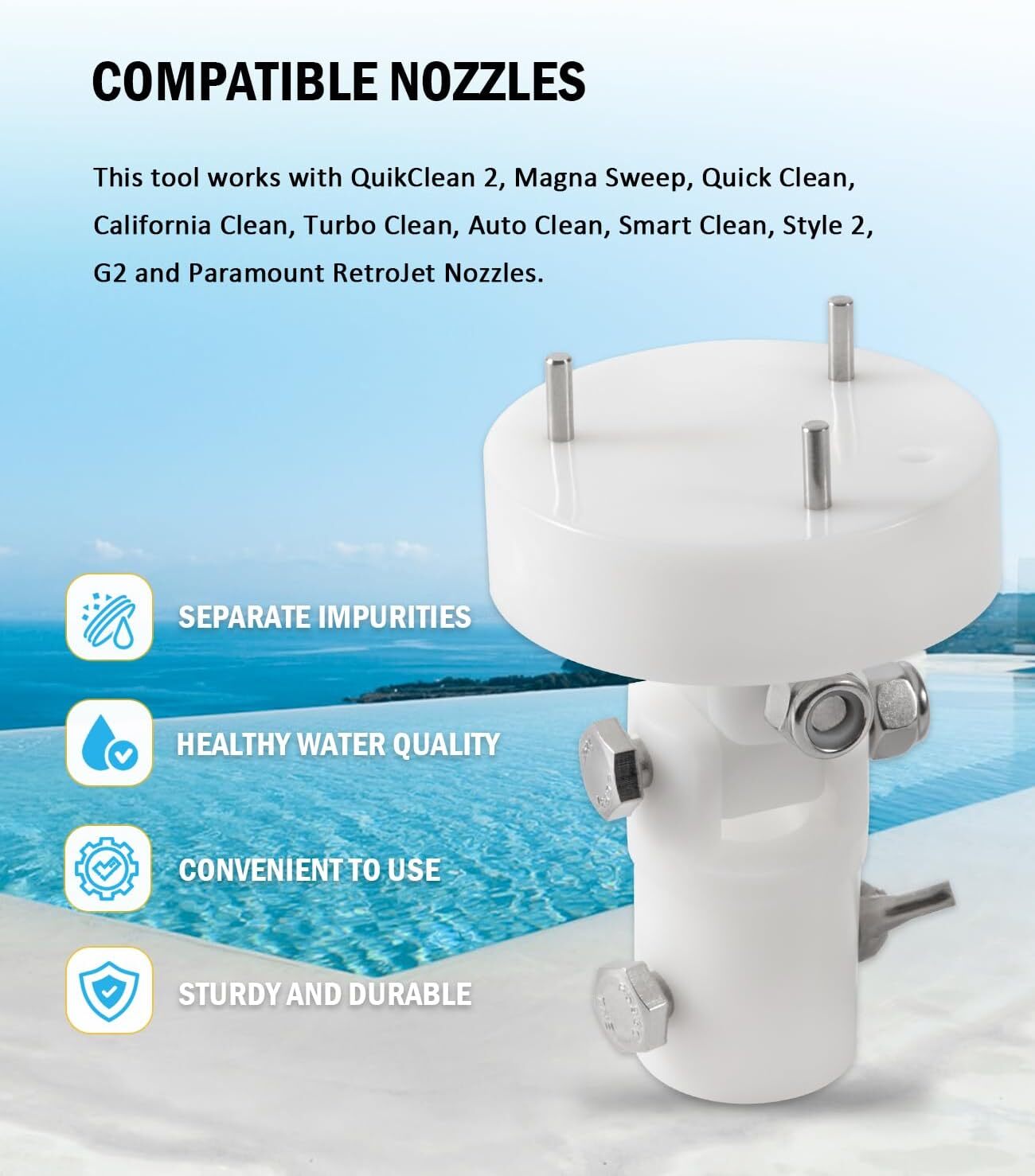 A and A Style II Cleaning Head Installation/Removal Tool 522079 , 3 Prong