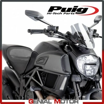 PARE-BRISE PUIG FUME CLAIR 7592H DUCATI DIAVEL 1200 2014 / 2018 - Photo 1/2