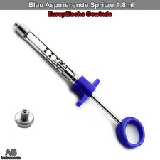 Zahnspritze Aspiration Spritze 1,8 ml Injektionsspritze Dental Anästhesie Labor