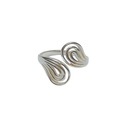 Echt Sterling Silber stilvoller Damen Ring gepunzt 925 Handarbeit nickelfrei