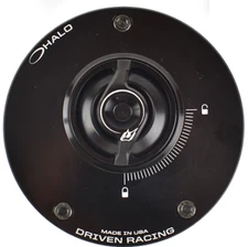 DRIVEN RACING HALO GAS FUEL CAP & BASE BLACK SUZUKI HAYABUSA GSXR1300R 2021-24